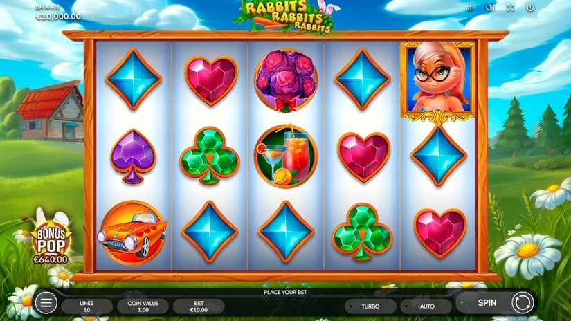 Rabbits, Rabbits, Rabbits! slot screen 1