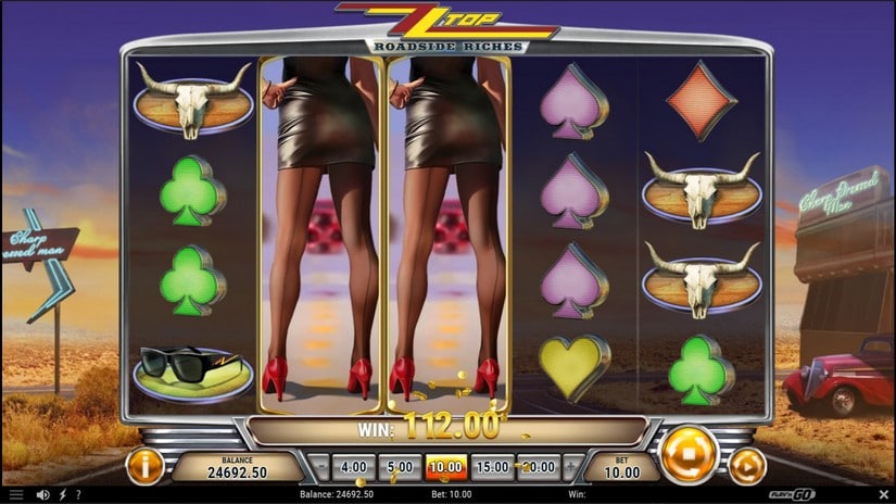 ZZ Top Roadside Riches slot screen 3