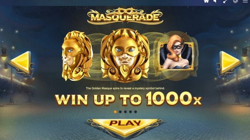 Masquerade slot screen 2