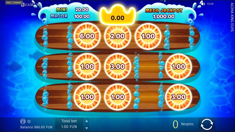 Aloha King Elvis slot screen 3