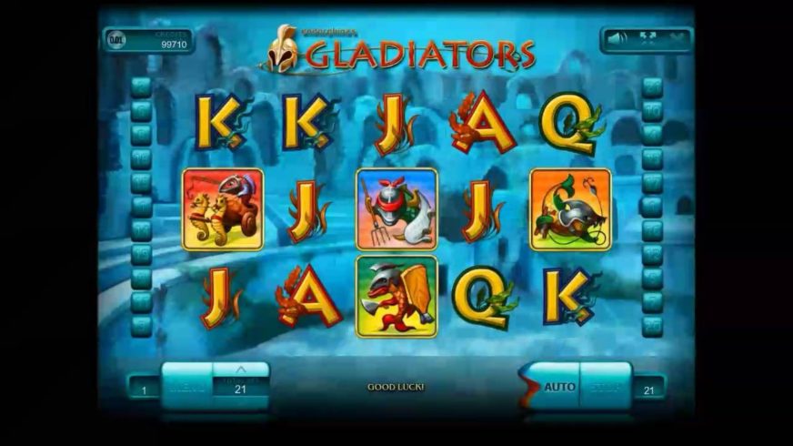 Gladiators slot screen 1