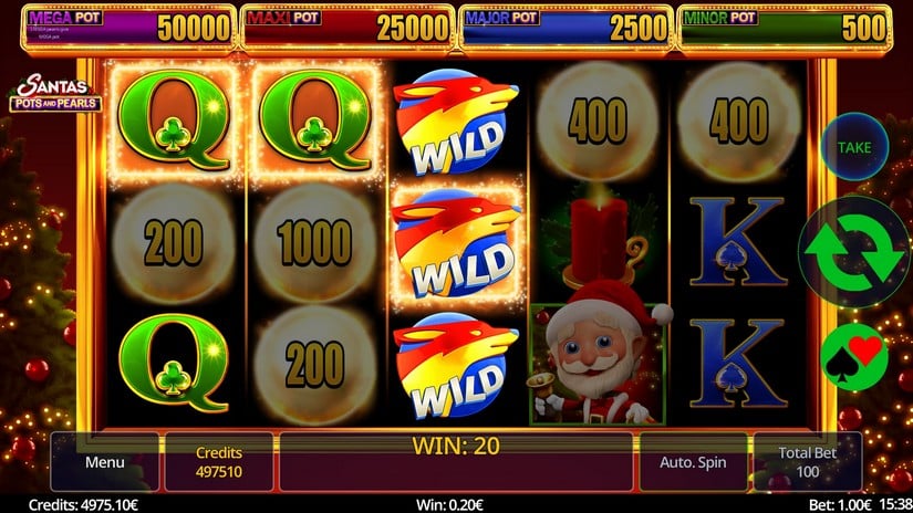 Santa’s Pots and Pearls slot screen 2