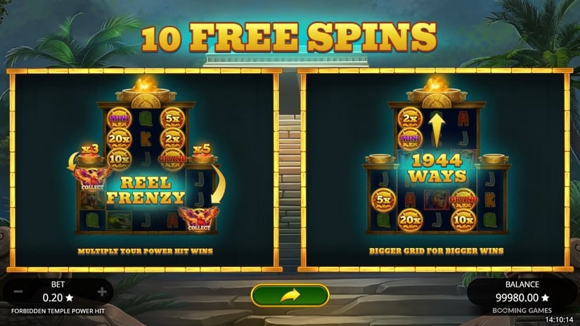 Forbidden Temple Power Hit slot screen 3