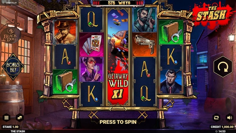 The Stash slot screen 1