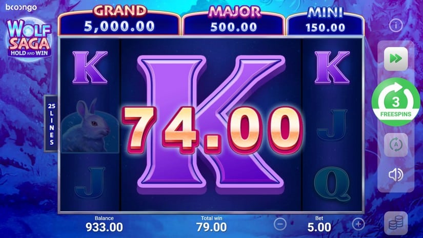 Wolf Saga slot screen 4