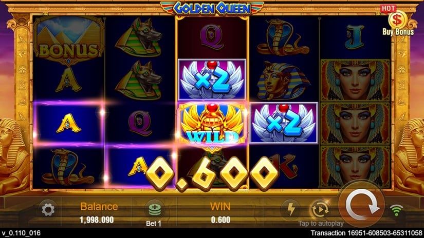 Golden Queen slot screen 5