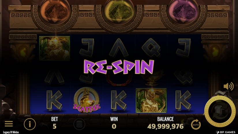 Legacy of Midas slot screen 2