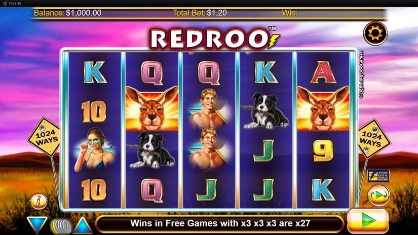 RedRoo slot screen 1