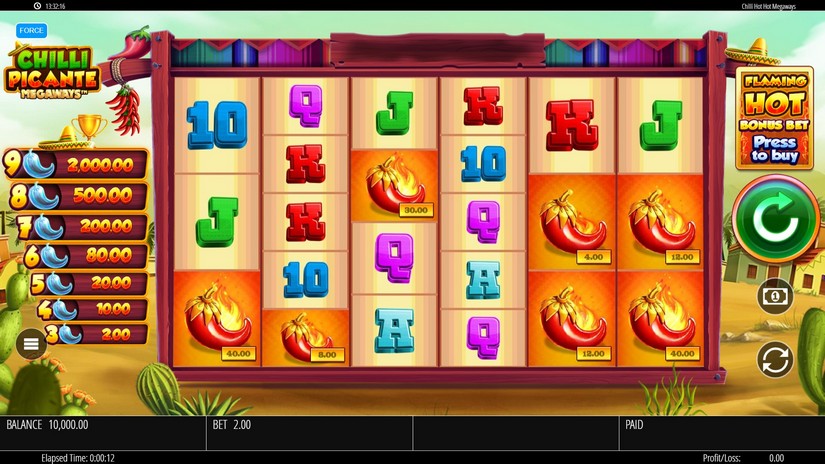 Chilli Picante Megaways slot screen 1