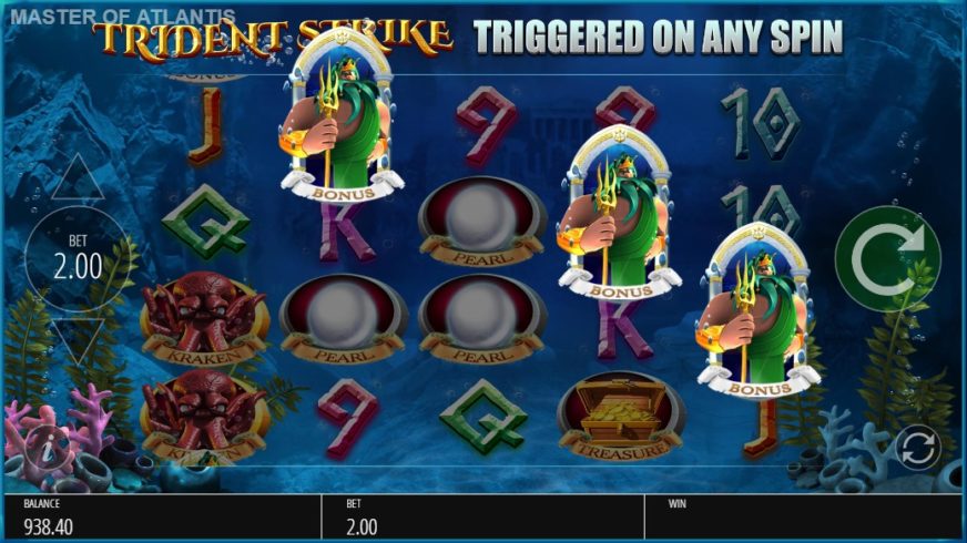 Master of Atlantis slot screen 3