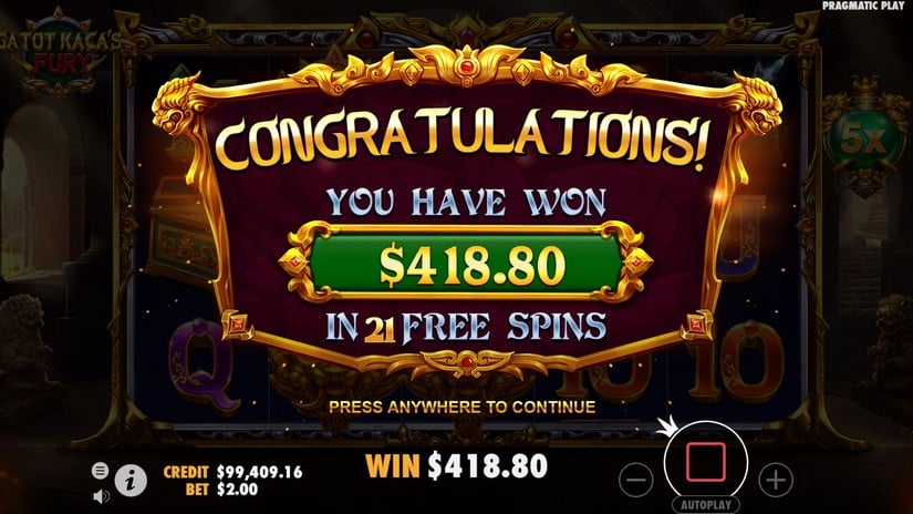 Gatot Kaca’s Fury slot screen 7