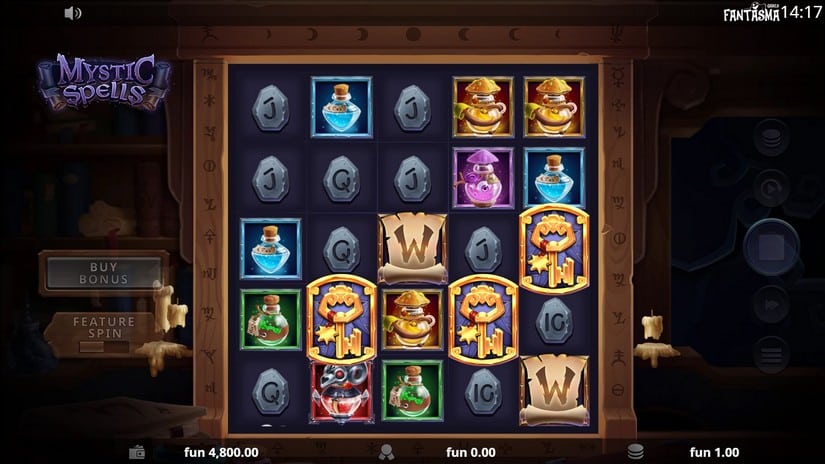 Mystic Spells slot screen 2