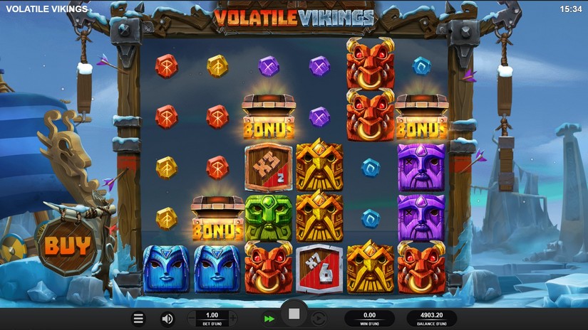 Volatile Vikings slot screen 3