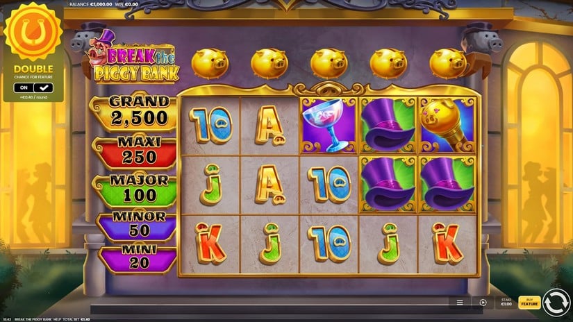 Break The Piggy Bank slot screen 1