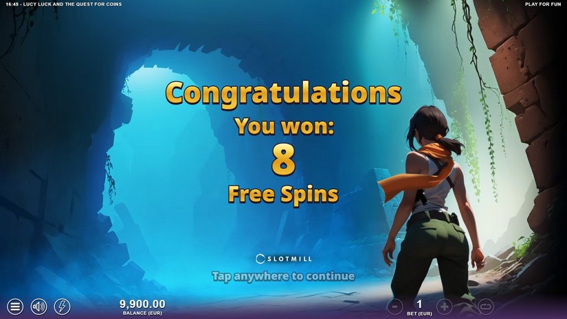 Lucy Luck and the Quest for Coins slot screen 3