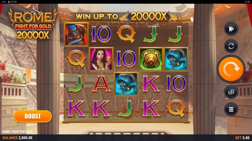 Rome Fight For Gold slot screen 1