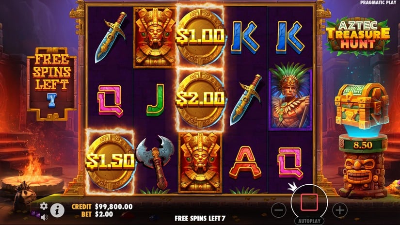 Aztec Treasure Hunt slot screen 2