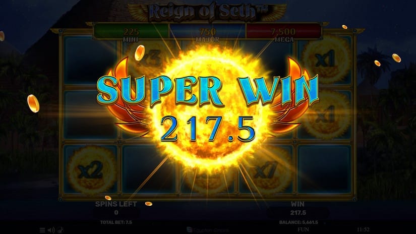 Reign of Seth slot screen 6
