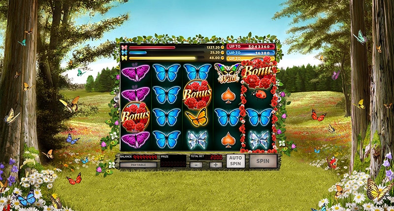 3 Butterflies slot screen 1