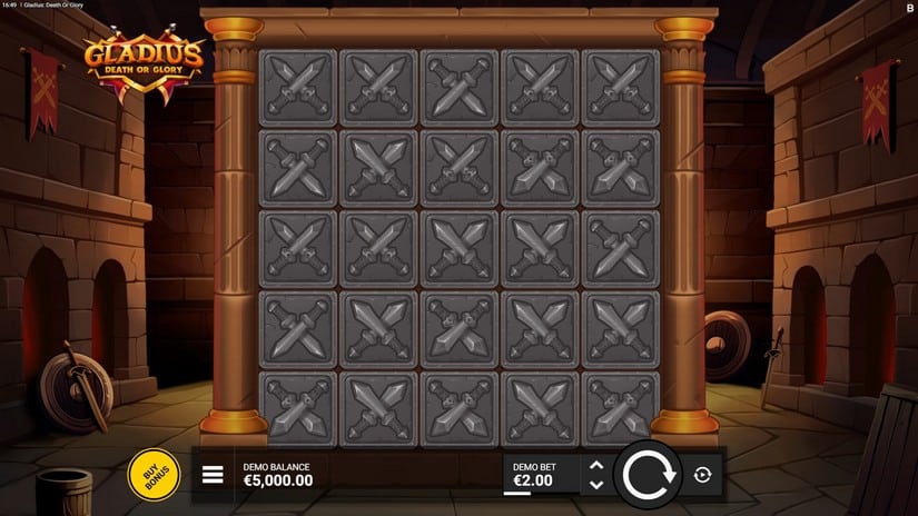 Gladius Death or Glory slot screen 1