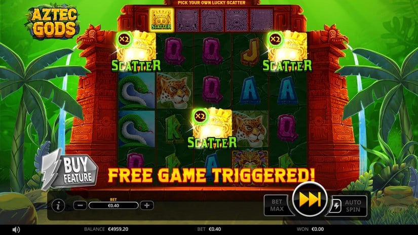 Aztec Gods slot screen 2
