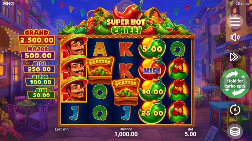 Super Hot Chilli slot screen 1