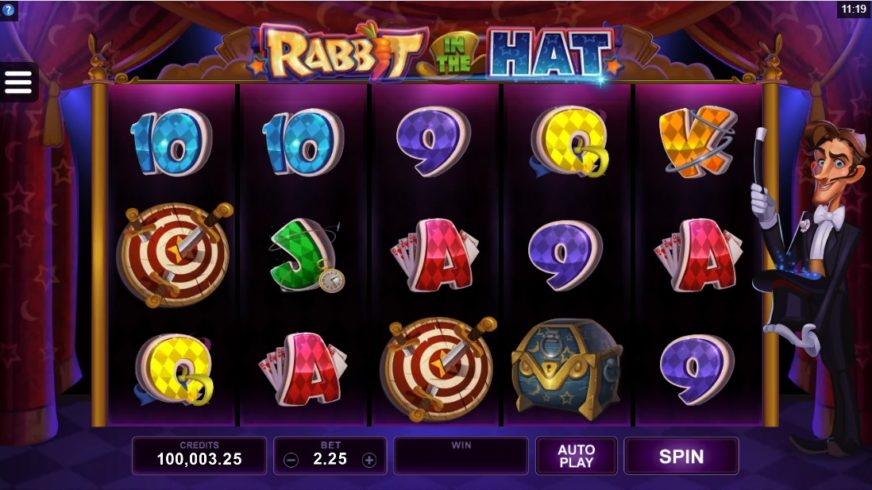 Rabbit in the Hat slot screen 1