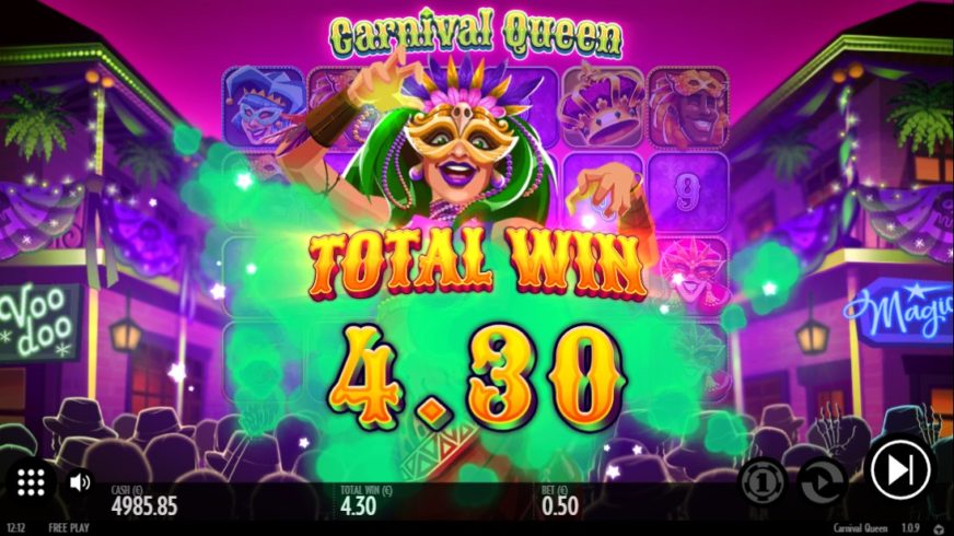 Carnival Queen slot screen 8