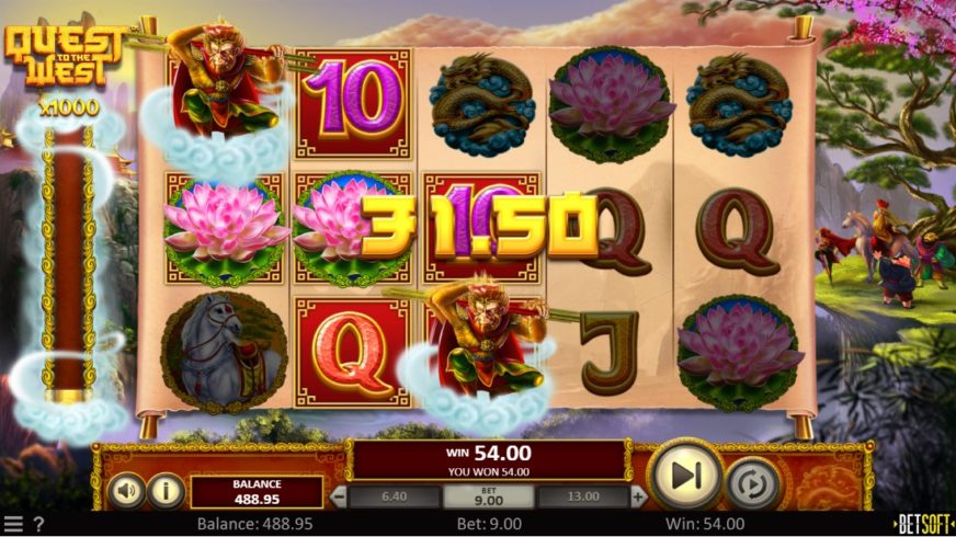 Quest to the West slot screen 4