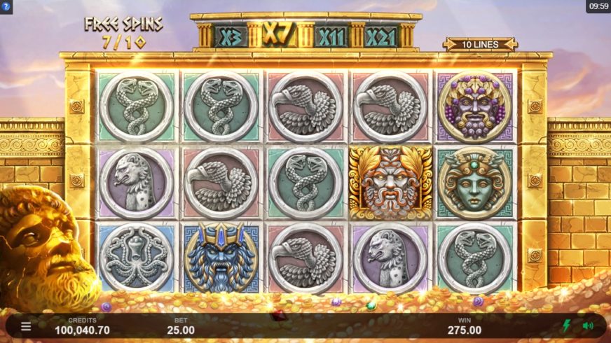 Ancient Fortunes: Zeus slot screen 5