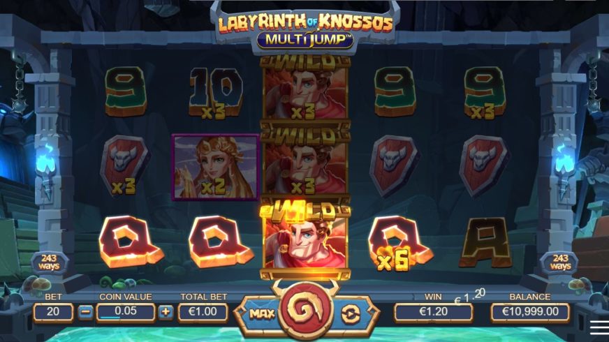 Labyrinth of Knossos Multijump slot screen 2