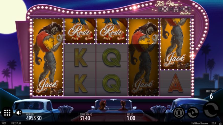 Full Moon Romance slot screen 5