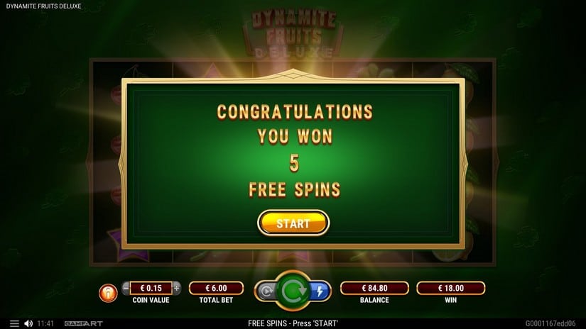 Dynamite Fruits Deluxe slot screen 6