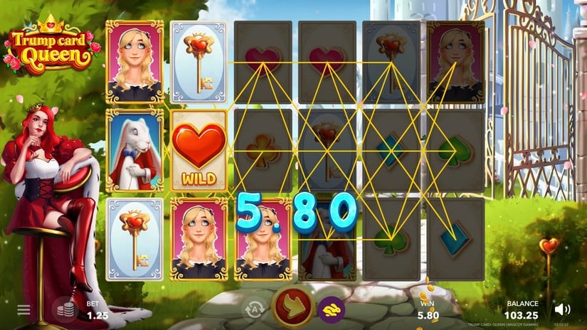 Trump Card Queen slot screen 2