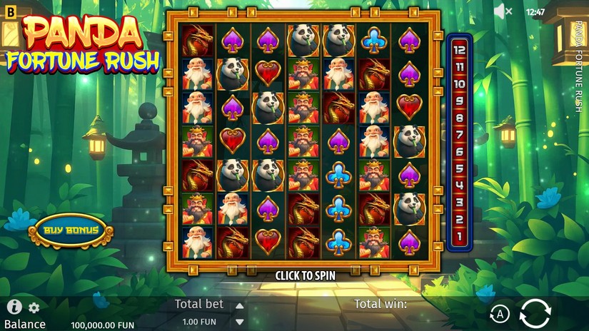 Panda Fortune Rush slot screen 1