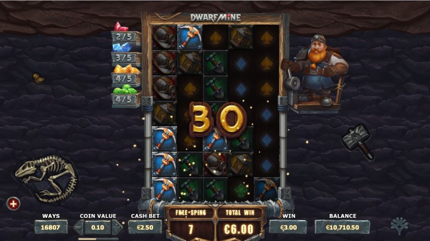 Dwarf Mine slot screen 5
