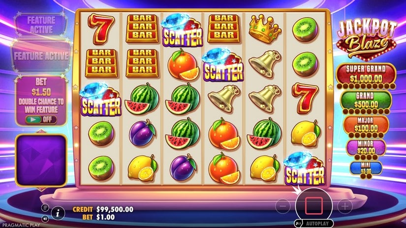 Jackpot Blaze slot screen 2