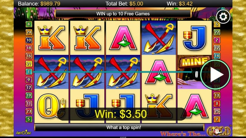 Where’s the Gold slot screen 2