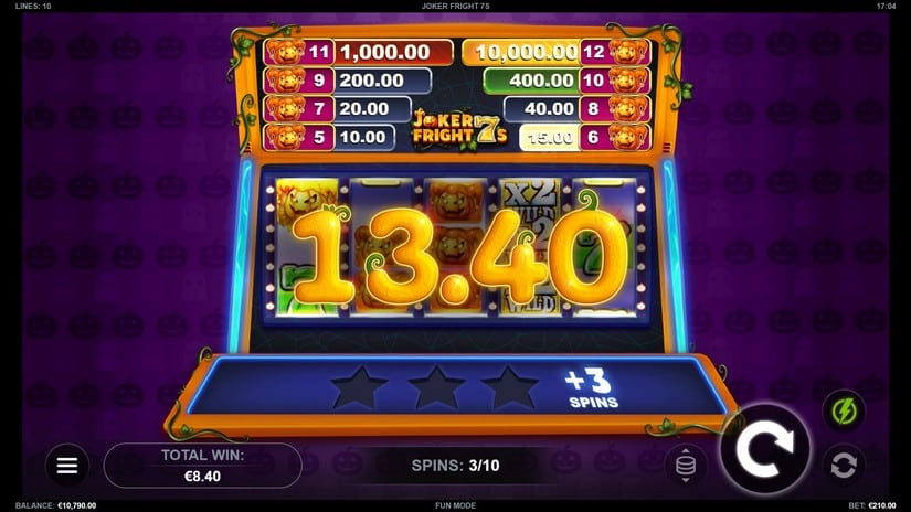 Joker Fright 7s slot screen 4
