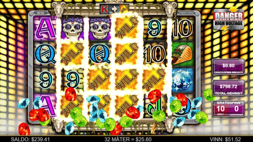 Danger High Voltage slot screen 1