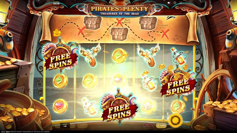 Pirates’ Plenty Treasures of the Seas slot screen 2