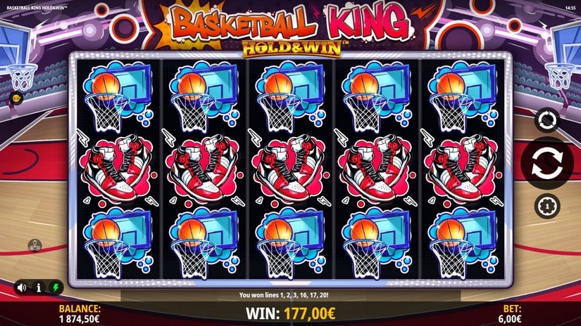 Basketball King Hold and Win slot screen 6
