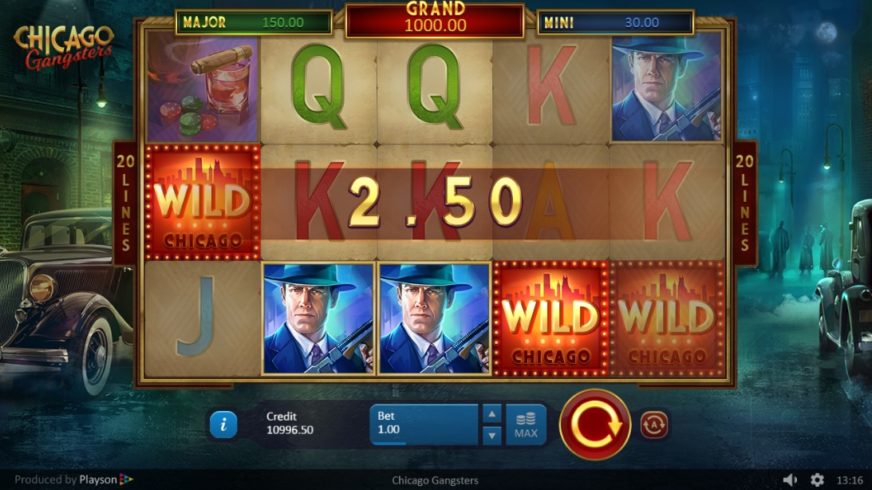 Chicago Gangsters slot screen 3