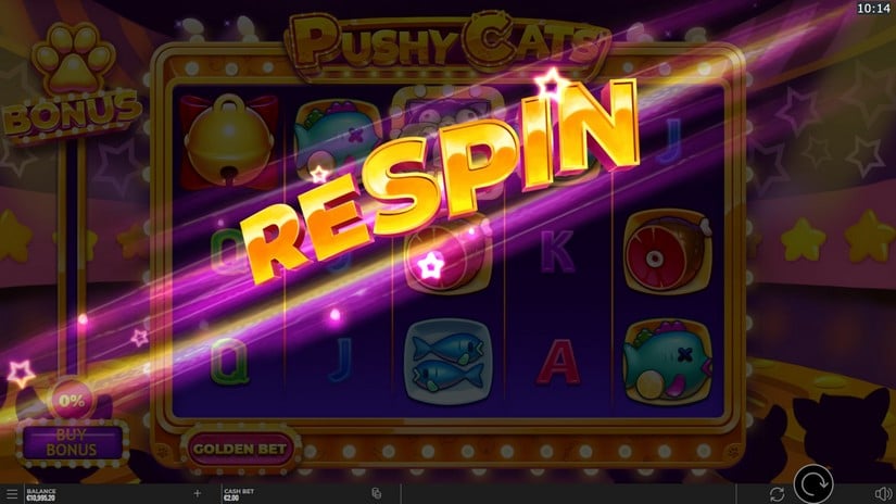 Pushy Cats slot screen 3