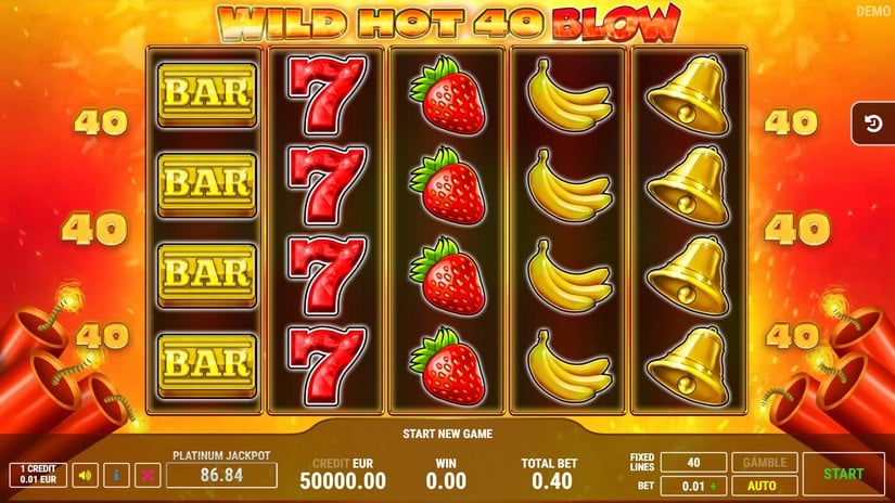 Wild Hot 40 Blow slot screen 1