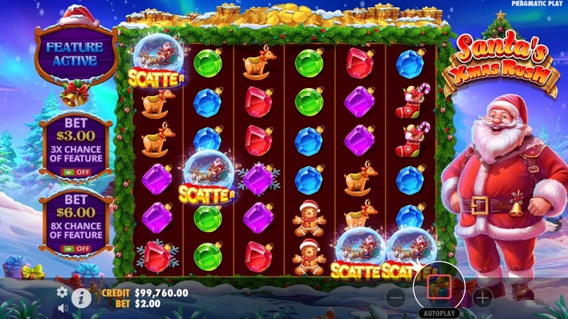 Santa’s Xmas Rush slot screen 2