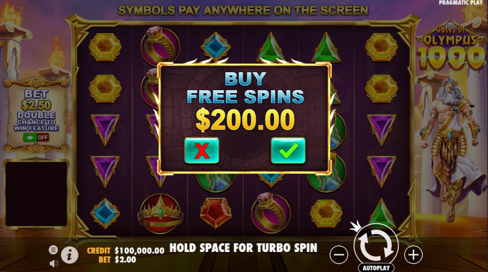 Gates of Olympus 1000 bonus buy