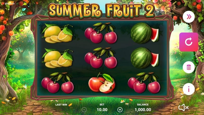 The Summer Fruit 2 slot screen 1