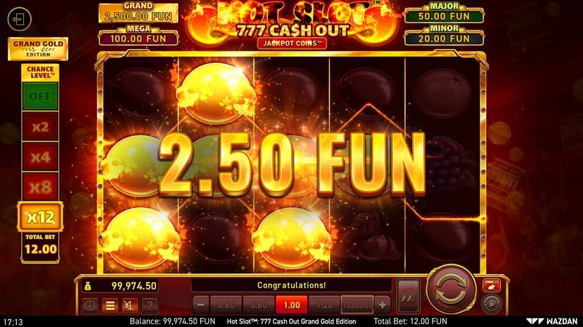 Hot Slot™: 777 Cash Out Grand Gold Edition slot screen 3