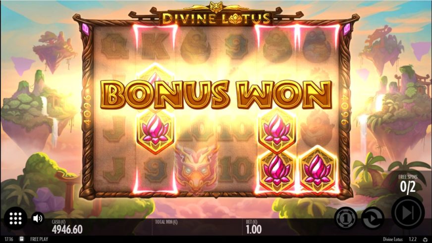 Divine Lotus slot screen 3